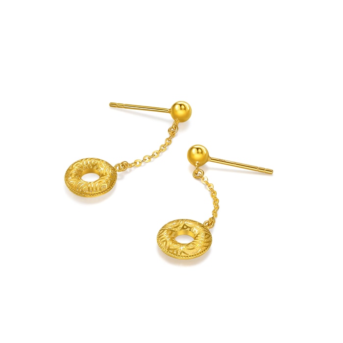Solid Gold Earring | Chow Sang Sang Jewellery | Essence | 96433E - 5