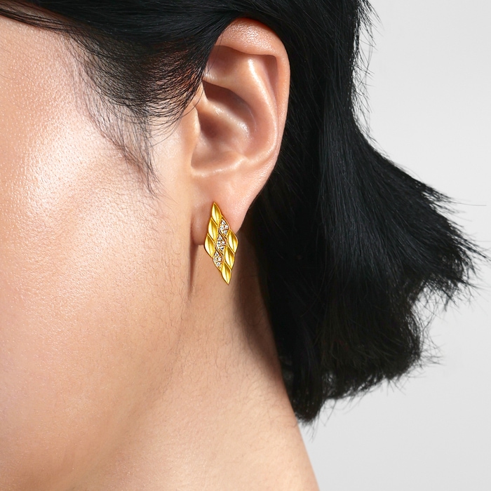 Solid Gold Earring | Chow Sang Sang Jewellery | YuYu | 96445E - 2