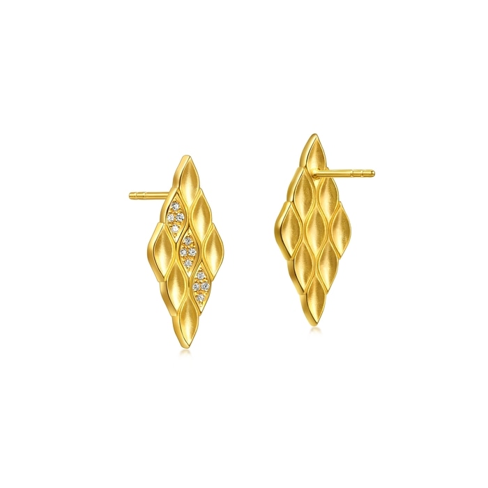 Solid Gold Earring | Chow Sang Sang Jewellery | YuYu | 96445E - 5