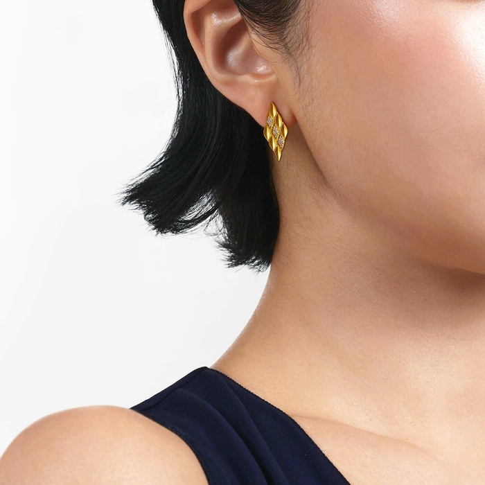 Solid Gold Earring | Chow Sang Sang Jewellery | YuYu | 96445E - 3