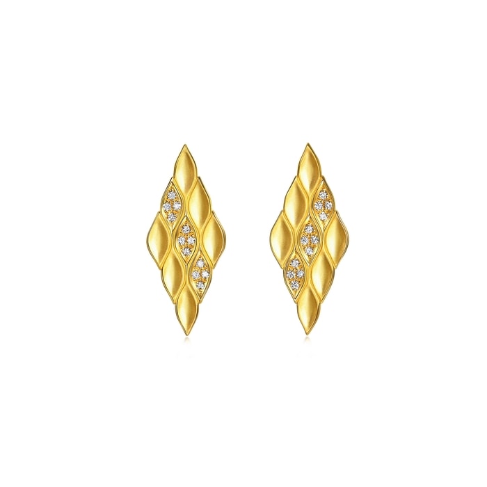 Solid Gold Earring | Chow Sang Sang Jewellery | YuYu | 96445E - 1