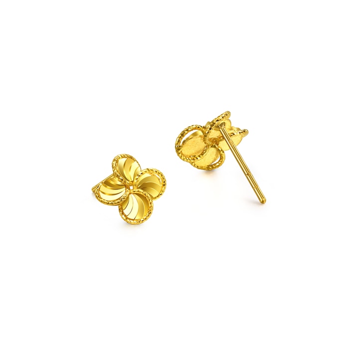 Solid Gold Earring | Chow Sang Sang Jewellery | Essence | 96454E - 3