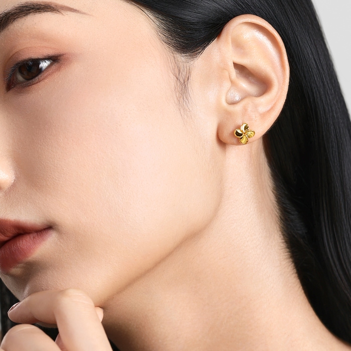 Solid Gold Earring | Chow Sang Sang Jewellery | Essence | 96454E - 2