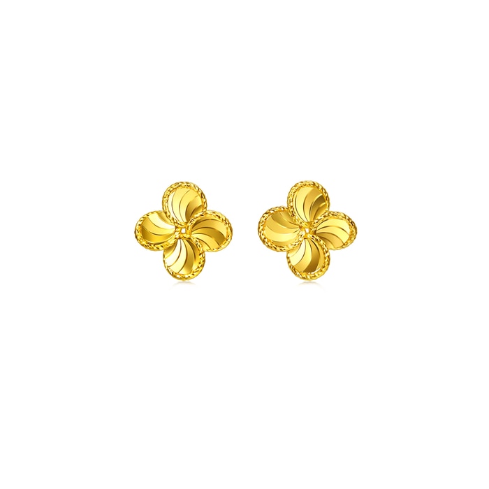 Solid Gold Earring | Chow Sang Sang Jewellery | Essence | 96454E - 1
