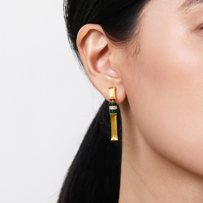 999黃金 耳環 | 周生生珠寶 | Cultural Blessings 「文化祝福」 | 96500E - 2