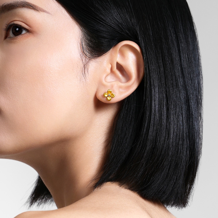Solid Gold Earring | Chow Sang Sang Jewellery | Essence | 96505E - 3