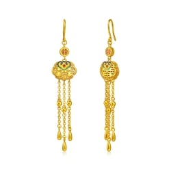 「龍鳳和鳴」999.9黃金婚慶八寶耳環