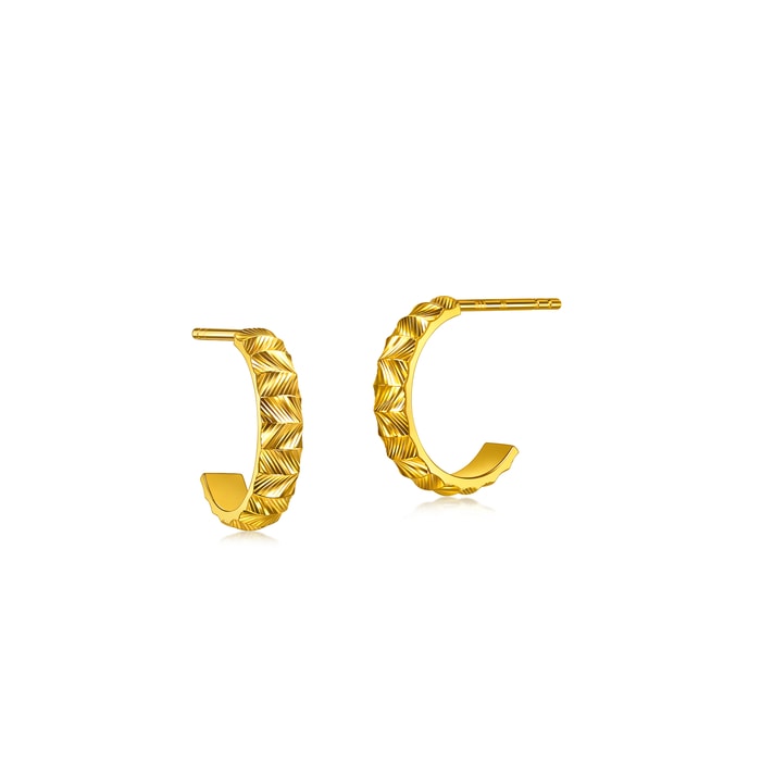 Solid Gold Earring | Chow Sang Sang Jewellery | Essence | 96795E - 2