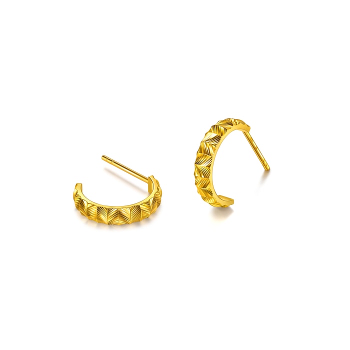 Solid Gold Earring | Chow Sang Sang Jewellery | Essence | 96795E - 3