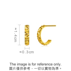 999 Gold Earrings