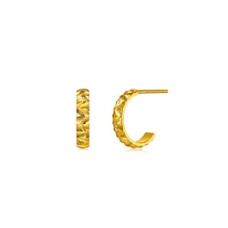 999 Gold Earrings