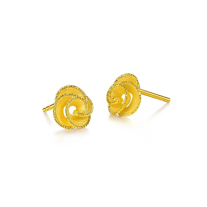 Solid Gold Earring | Chow Sang Sang Jewellery | Essence | 96812E - 2