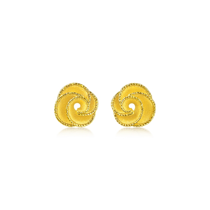 Solid Gold Earring | Chow Sang Sang Jewellery | Essence | 96812E - 1