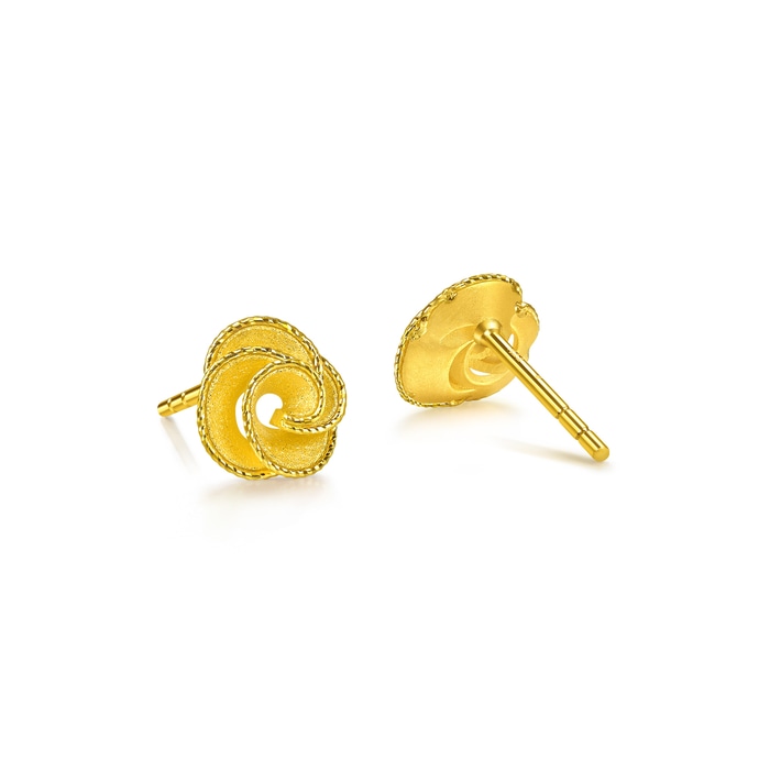 Solid Gold Earring | Chow Sang Sang Jewellery | Essence | 96812E - 3