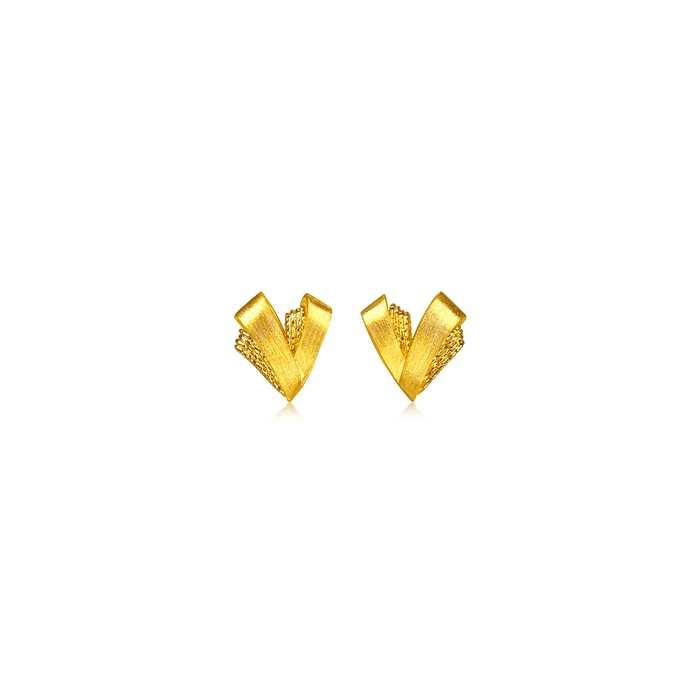 Solid Gold Earring | Chow Sang Sang Jewellery | Essence | 96813E - 1