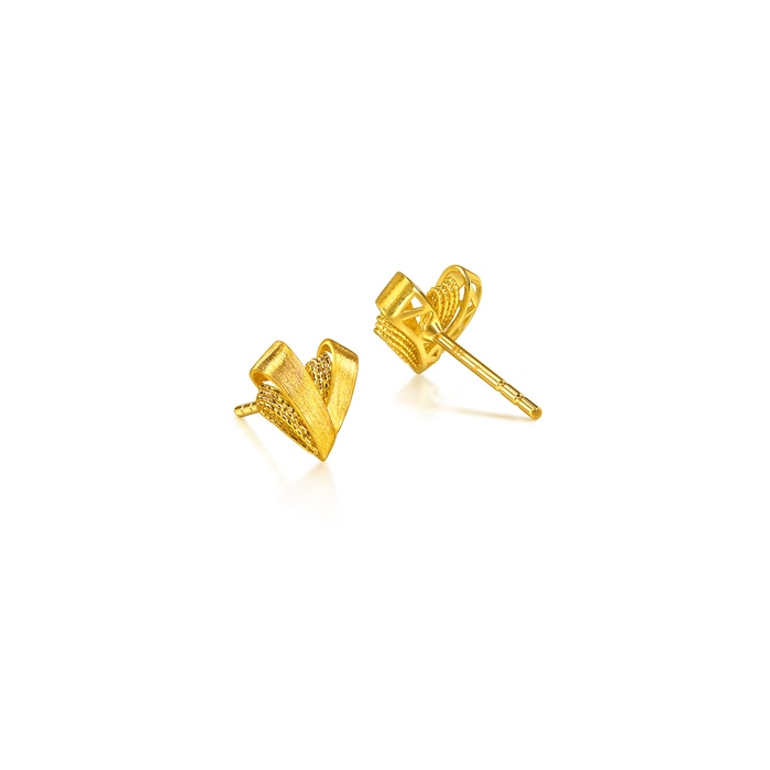 Solid Gold Earring | Chow Sang Sang Jewellery | Essence | 96813E - 3