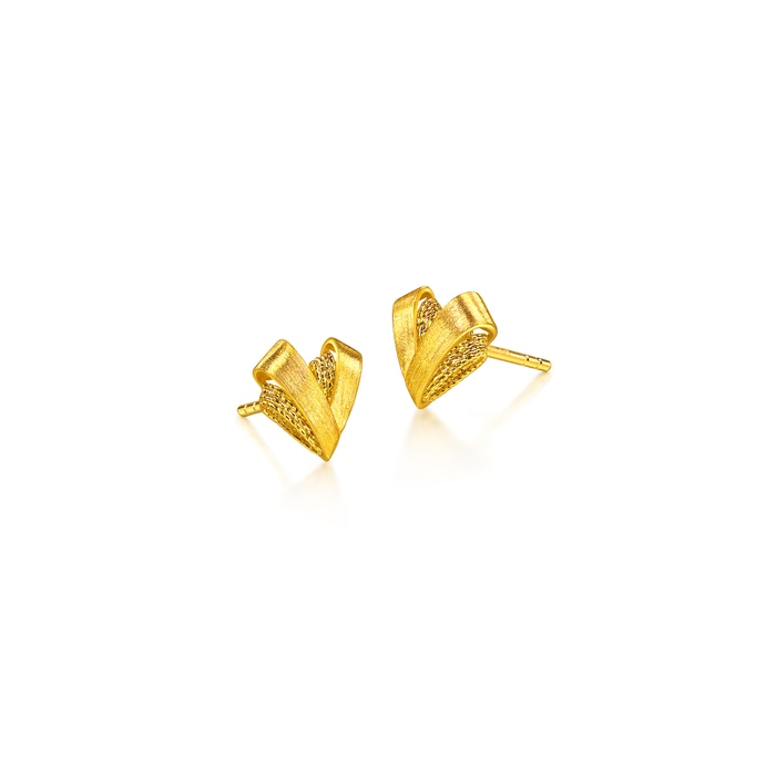 Solid Gold Earring | Chow Sang Sang Jewellery | Essence | 96813E - 2