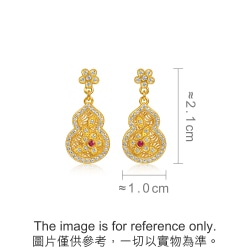 999 Gold  Diamond Earrings