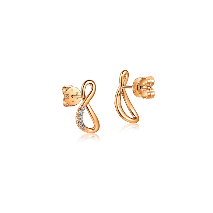 18K Rose Gold Earring | Chow Sang Sang Jewellery | 96938E - 3