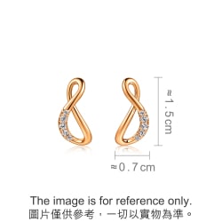 'Form' 18K Rose Gold Diamond Earrings