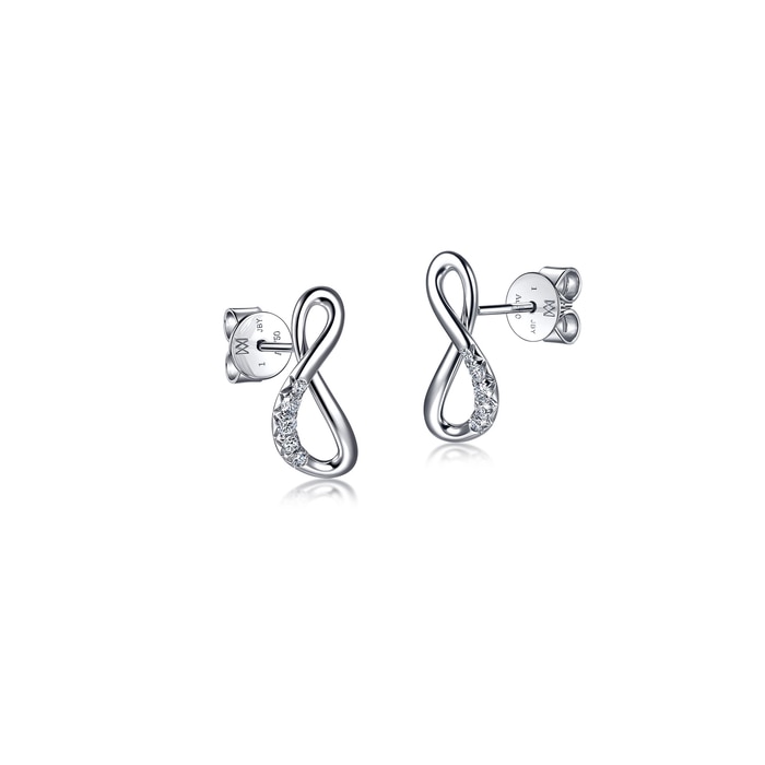 18K White Gold Earring | Chow Sang Sang Jewellery | 96938E - 2
