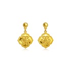 999 Gold Goat Earrings