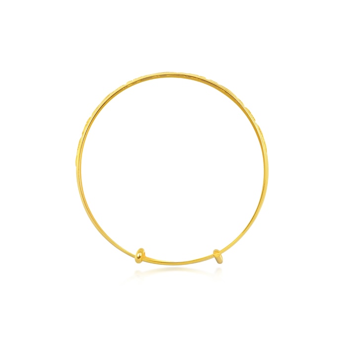 Solid Gold Bangle | Chow Sang Sang Jewellery | Chinese Gifting Collection | 09219K - 3