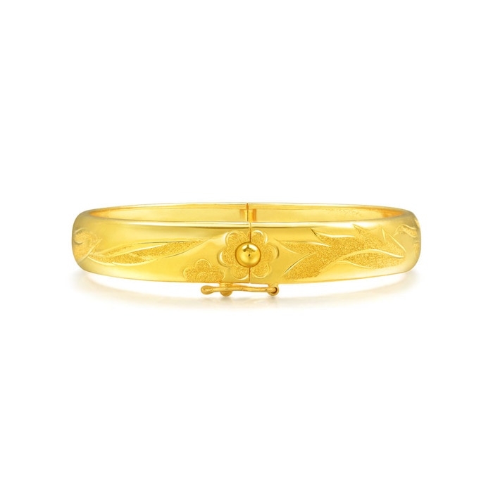 999.9 Gold Dragon & Phoenix Bangle | 19985K(~0.533 tael