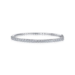 'Classics' 18K White Gold Diamond Bangle