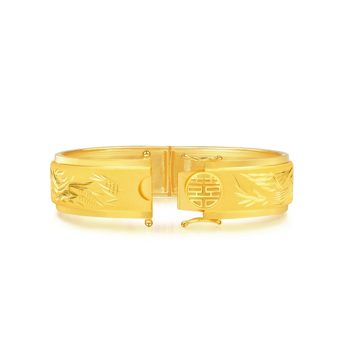 999.9黃金 手鐲 | 周生生珠寶 | 生生有囍 | 84485K - 7