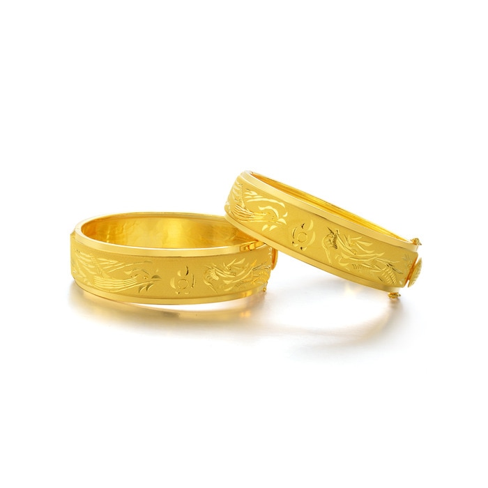 999.9黃金 手鐲 | 周生生珠寶 | 生生有囍 | 84485K - 8