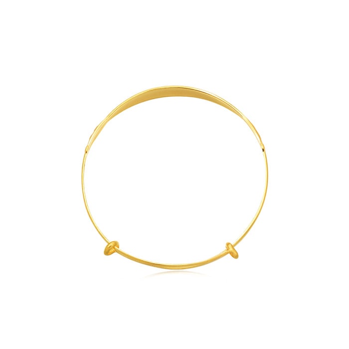 Solid Gold Bangle | Chow Sang Sang Jewellery | Chinese Gifting Collection | 84772K - 3