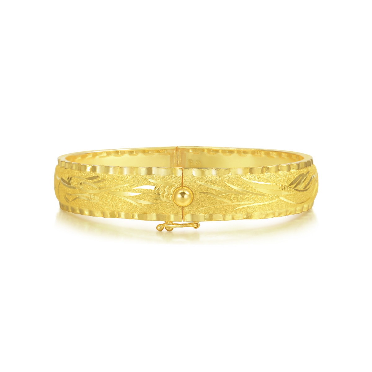 Chinese Wedding Collection 999.9 Gold Bangle(428277-WT-0.3420