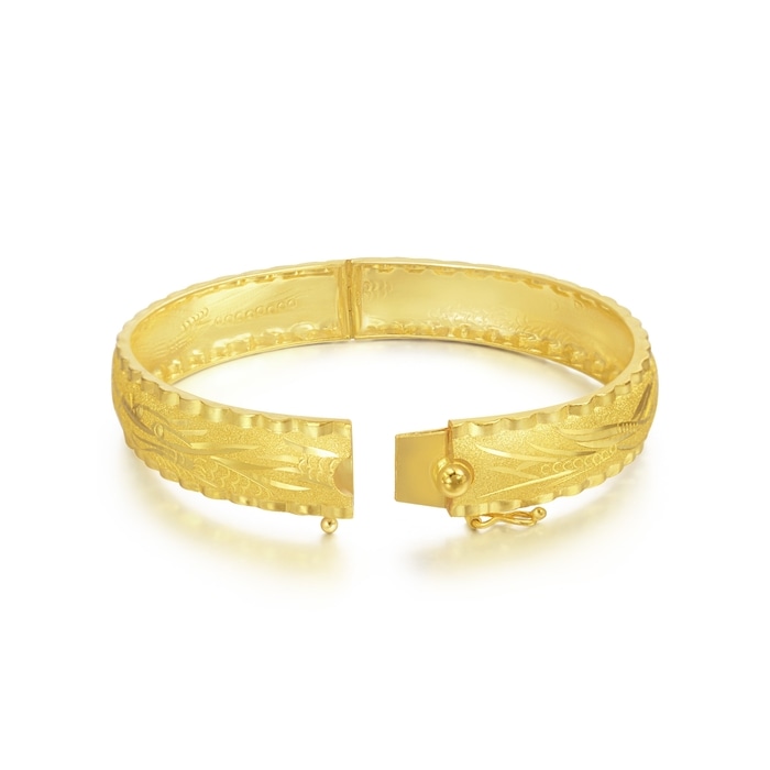 【激レア】hide 13th memorial bangle 限定品 Chinese Wedding Collection - 'Dragon & Phoenix' 999.9 Gold