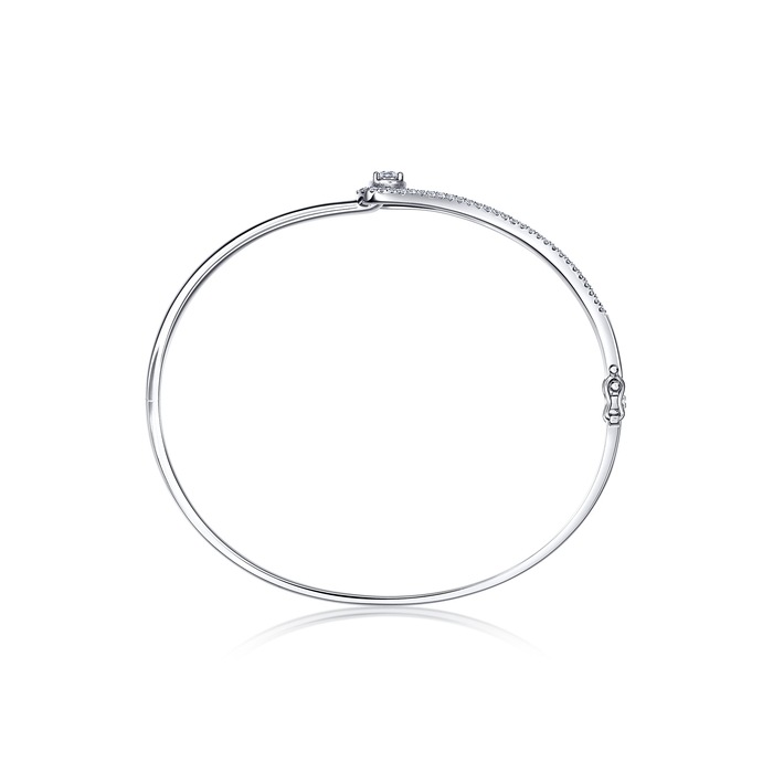 18K白色黄金 手鐲 | 周生生珠寶 | 85405K - 6