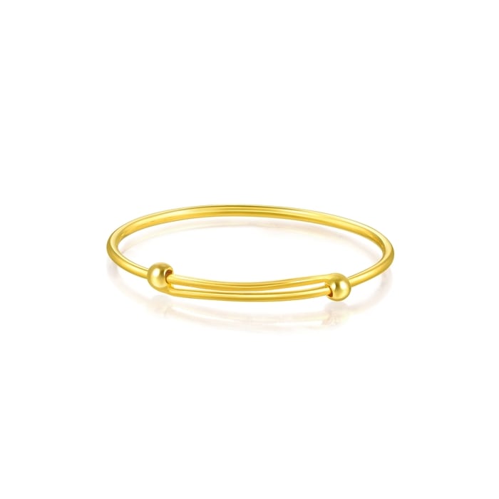 Solid Gold Bangle | Chow Sang Sang Jewellery | Chinese Gifting Collection | 87765K - 4