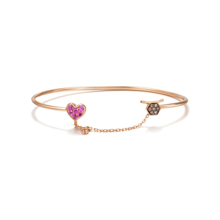 18K玫瑰金及黑色黄金 手鐲 | 周生生珠寶 | Daily Luxe | 88177K - 1