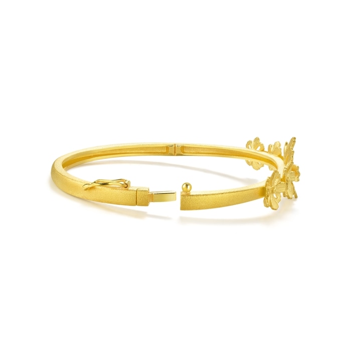 CHIEKO +  caviar bangle †  gold 999.9 Gold Bangle | 40994K(~0.416 tael) | Chow Sang Sang