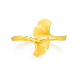 'Floral' 999.9 Gold Bangle