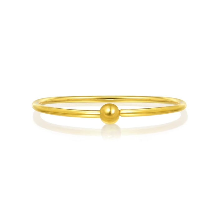 Solid Gold Bangle | Chow Sang Sang Jewellery | Charme | 90194K - 1