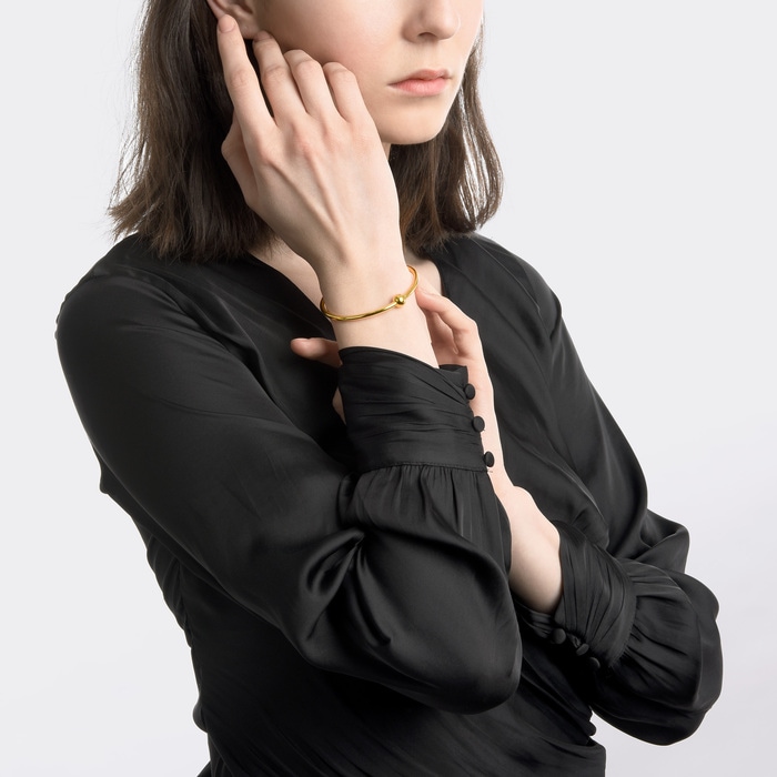 Solid Gold Bangle | Chow Sang Sang Jewellery | Charme | 90194K - 3