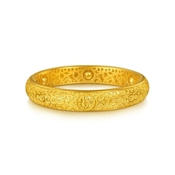 「東方古祖」999.9黃金五福手鐲