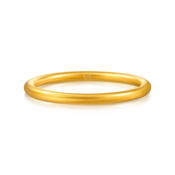 Solid Gold Bangle | Chow Sang Sang Jewellery | Cultural Blessings | 91204K - 1
