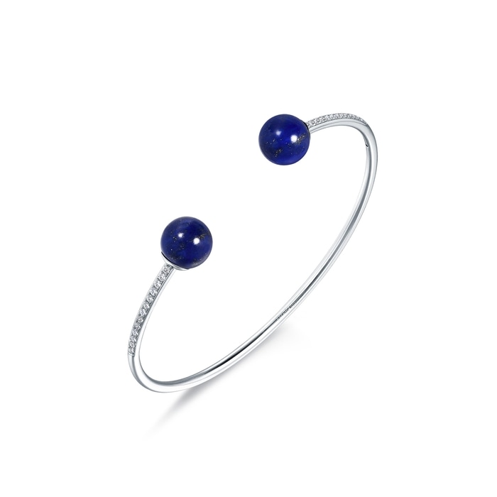 18K White Gold Bangle | Chow Sang Sang Jewellery | 91395K - 4