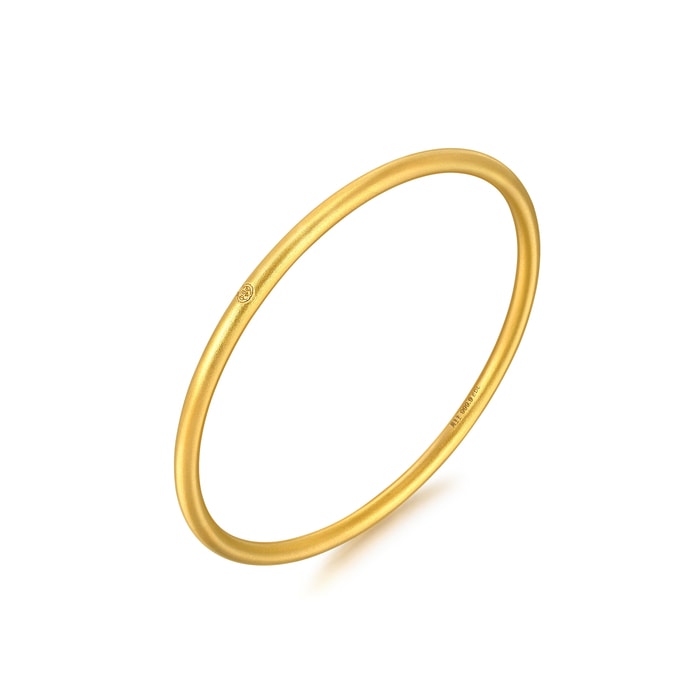 Solid Gold Bangle | Chow Sang Sang Jewellery | Cultural Blessings | 92289K - 4
