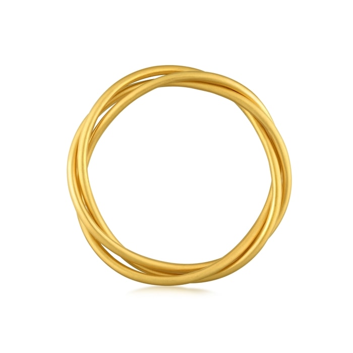 Solid Gold Bangle | Chow Sang Sang Jewellery | Cultural Blessings | 92296K - 5