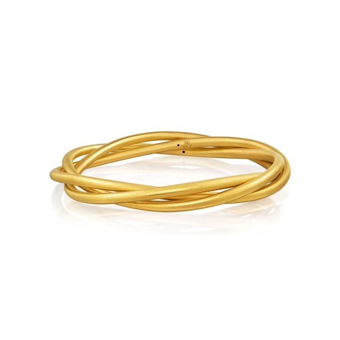 Solid Gold Bangle | Chow Sang Sang Jewellery | Cultural Blessings | 92296K - 1
