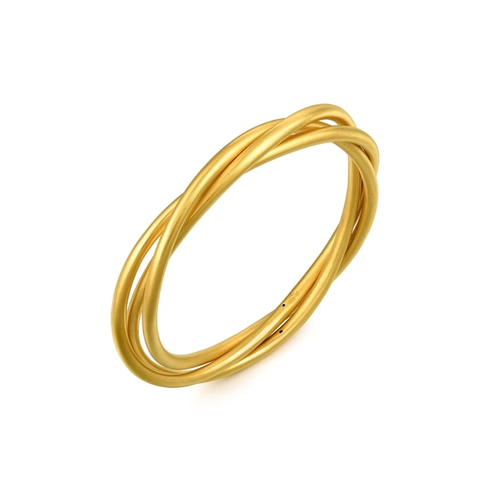 Solid Gold Bangle | Chow Sang Sang Jewellery | Cultural Blessings | 92296K - 4