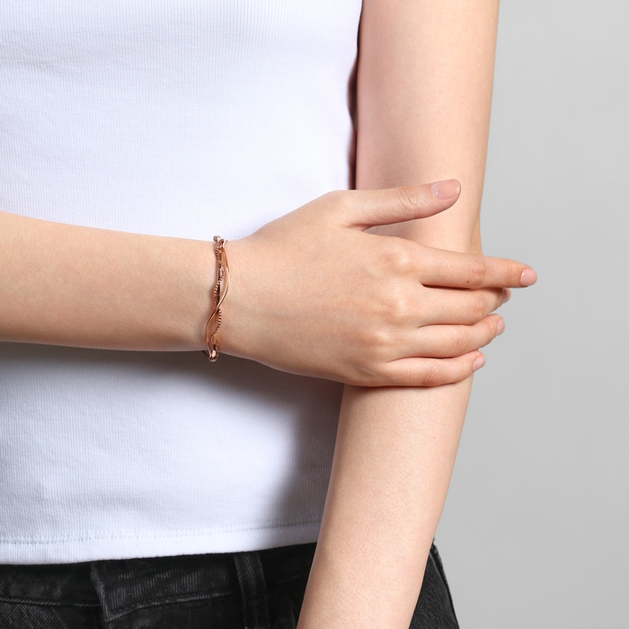 18K Rose Gold Bangle | Chow Sang Sang Jewellery | Minty Collection | 92546K - 3