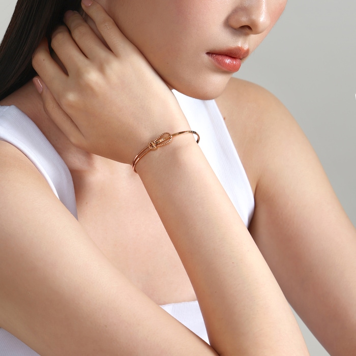 18K Rose Gold Bangle | Chow Sang Sang Jewellery | Minty Collection | 92547K - 3